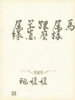 属羊跟属马的姻缘怎么样