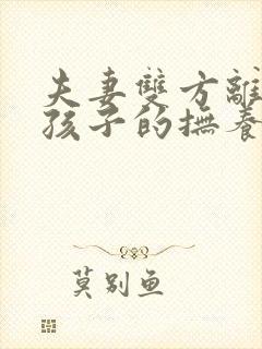 夫妻双方离婚,孩子的抚养权归谁