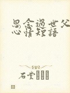 思念过世父亲的心情短语