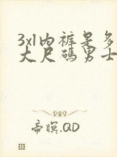 3xl内裤是多大尺码男士