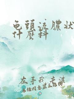 龟头流脓状物挂什么科