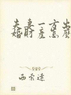 夫妻一方出轨离婚财产怎么分配