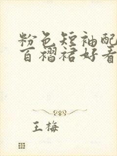 粉色短袖配黑色百褶裙好看吗