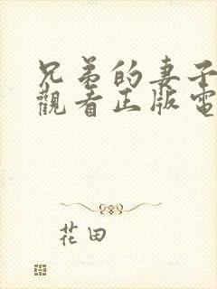 兄弟的妻子免费观看正版电视剧全集