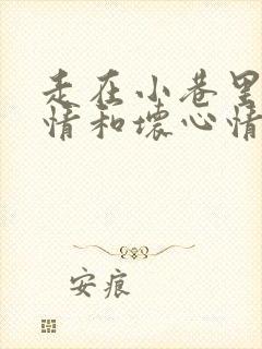 走在小巷里好心情和坏心情的句子