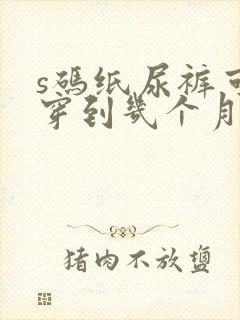 s码纸尿裤可以穿到几个月