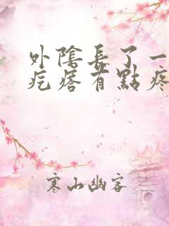 外阴长了一个硬疙瘩有点疼怎么回事