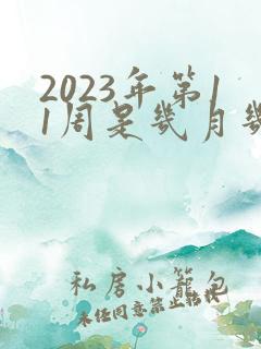 2023年第11周是几月几号