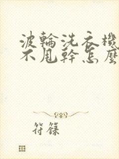 波轮洗衣机脱水不甩干怎么回事