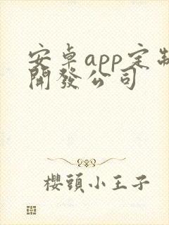 安卓app定制开发公司