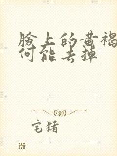 脸上的黄褐斑如何能去掉