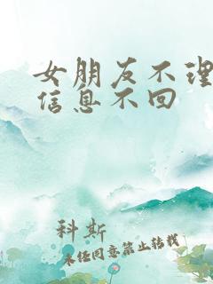 女朋友不理我发信息不回