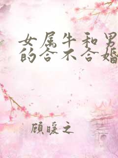 女属牛和男属鼠的合不合婚