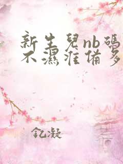 新生儿nb码尿不湿准备多少片合适