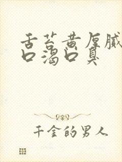 舌苔黄厚腻口干口渴口臭