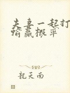 夫妻一起打麻将输赢概率