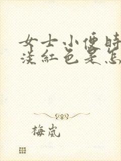 女士小便时尿出淡红色是怎么回事