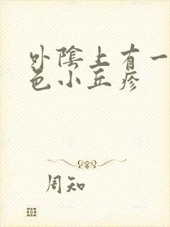 外阴上有一个红色小丘疹