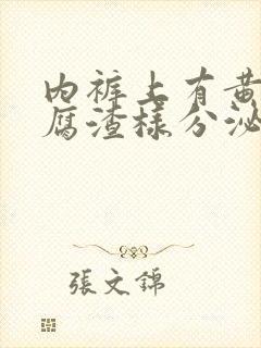 内裤上有黄色豆腐渣样分泌物