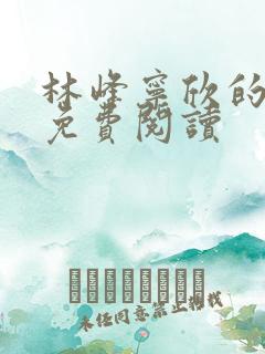 林峰宁欣的小说免费阅读