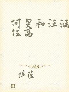 何炅和汪涵谁地位高