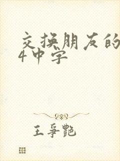 交换朋友的老婆4中字