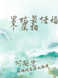 男蛇最佳婚配哪个属相