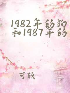1982年的狗和1987年的兔婚姻好吗