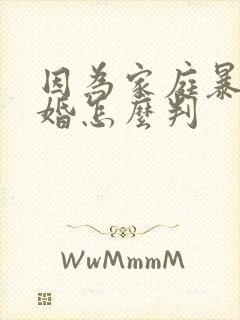 因为家庭暴力离婚怎么判