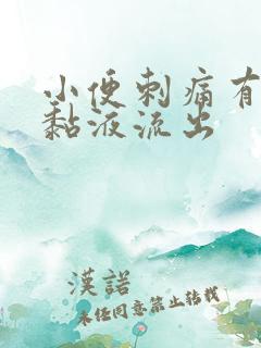 小便刺痛有白色黏液流出