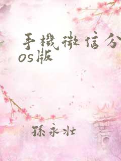 手机微信分身ios版