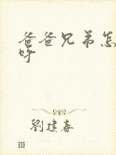 爸爸兄弟怎么称呼