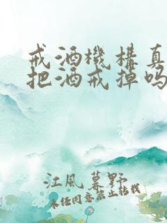 戒酒机构真的能把酒戒掉吗