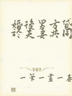 婚后男方贷款属于夫妻共同债务吗