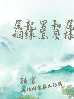 属龙男和属兔女姻缘怎么样