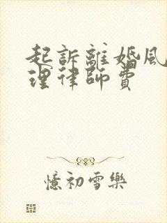 起诉离婚风险代理律师费