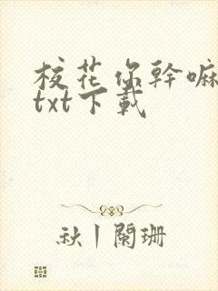 校花你干嘛小说txt下载