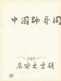 中国帅哥同性恋