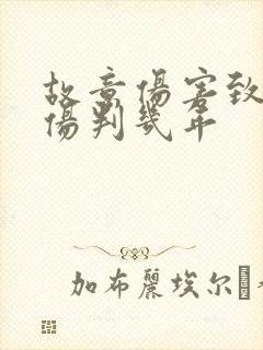 故意伤害致人轻伤判几年