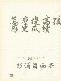 怎么提高孩子的历史成绩