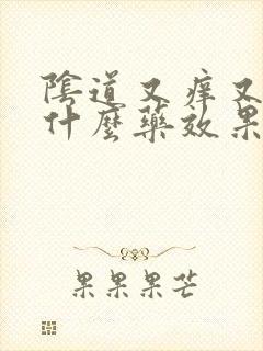 阴道又痒又疼用什么药效果好