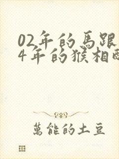 02年的马跟04年的猴相配吗