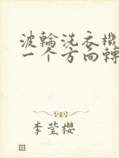 波轮洗衣机只往一个方向转怎么回事