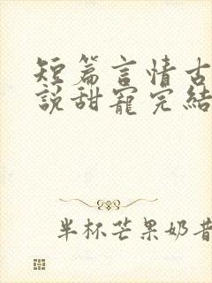 短篇言情古言小说甜宠完结