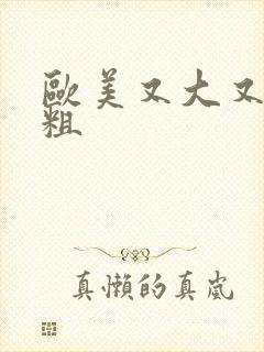 欧美又大又长又粗