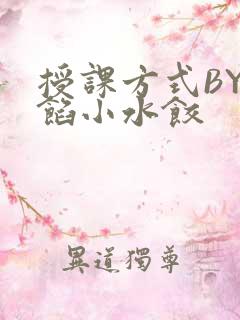 授课方式BY肉馅小水饺