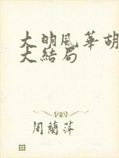 大明风华胡善祥大结局