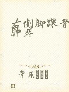 右侧脚踝骨外侧肿疼