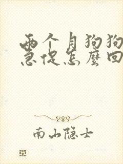 两个月狗狗喘气急促怎么回事