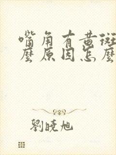 嘴角有黄斑是什么原因怎么办